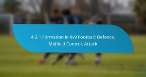4-2-1 Formation in 9v9 Football: Defence, Midfield Control, Attack