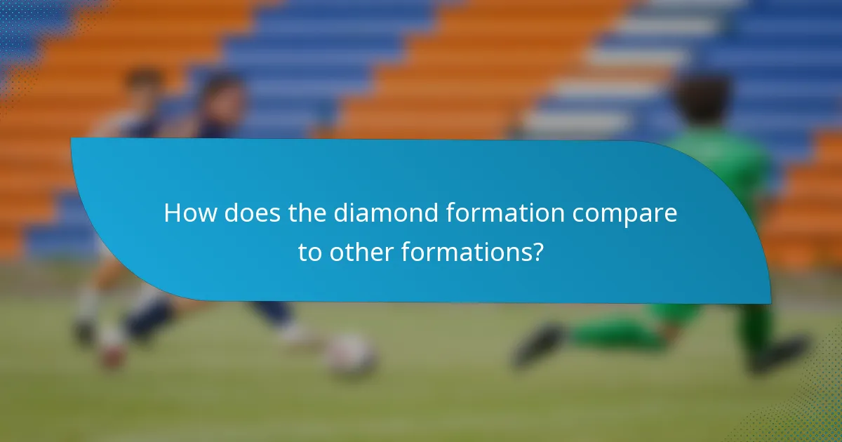 How does the diamond formation compare to other formations?